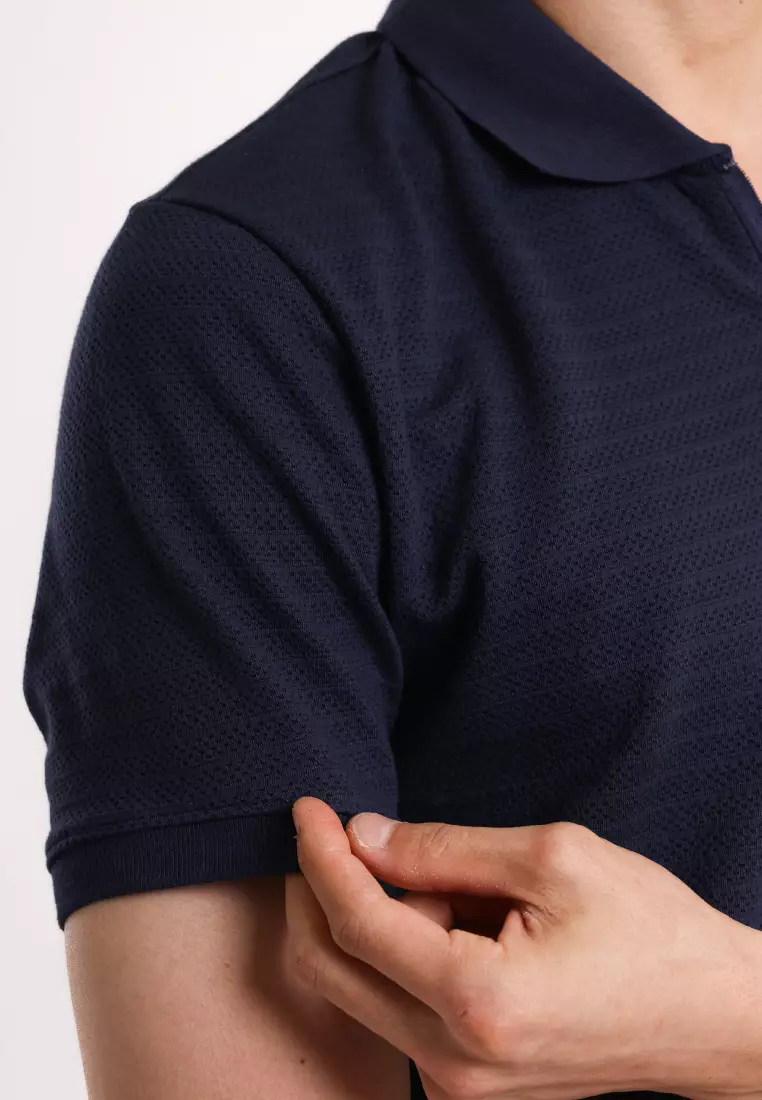 Used 1968 - Rush Kaos Kerah Polo Knit Pria Lengan Pendek