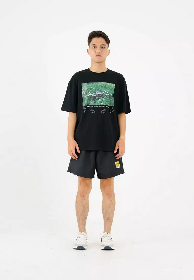 Moutley Oversized T-Shirt Nature C210824