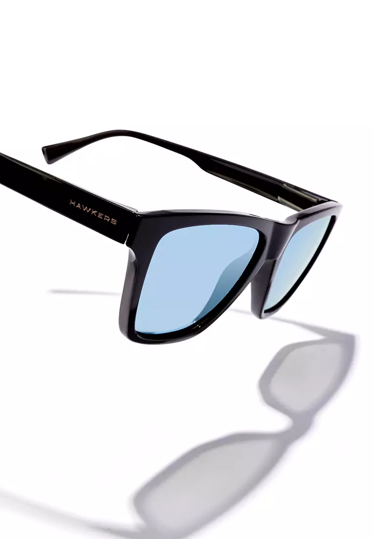 HAWKERS One Ls Rodeo Polarized Black Chrome Sunglasses For Men And Women, Unisex. Official Product Designed In Spain