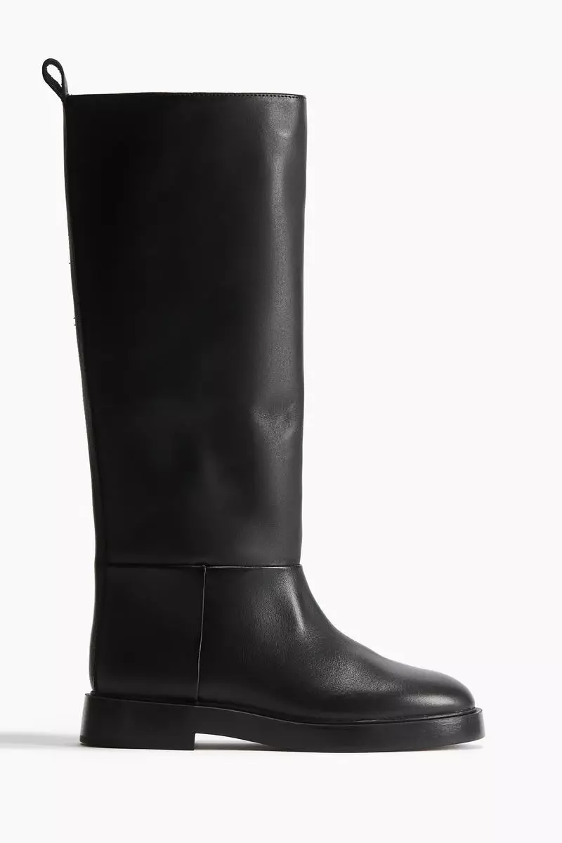 Buy H&M Knee-high leather boots 2025 Online ZALORA