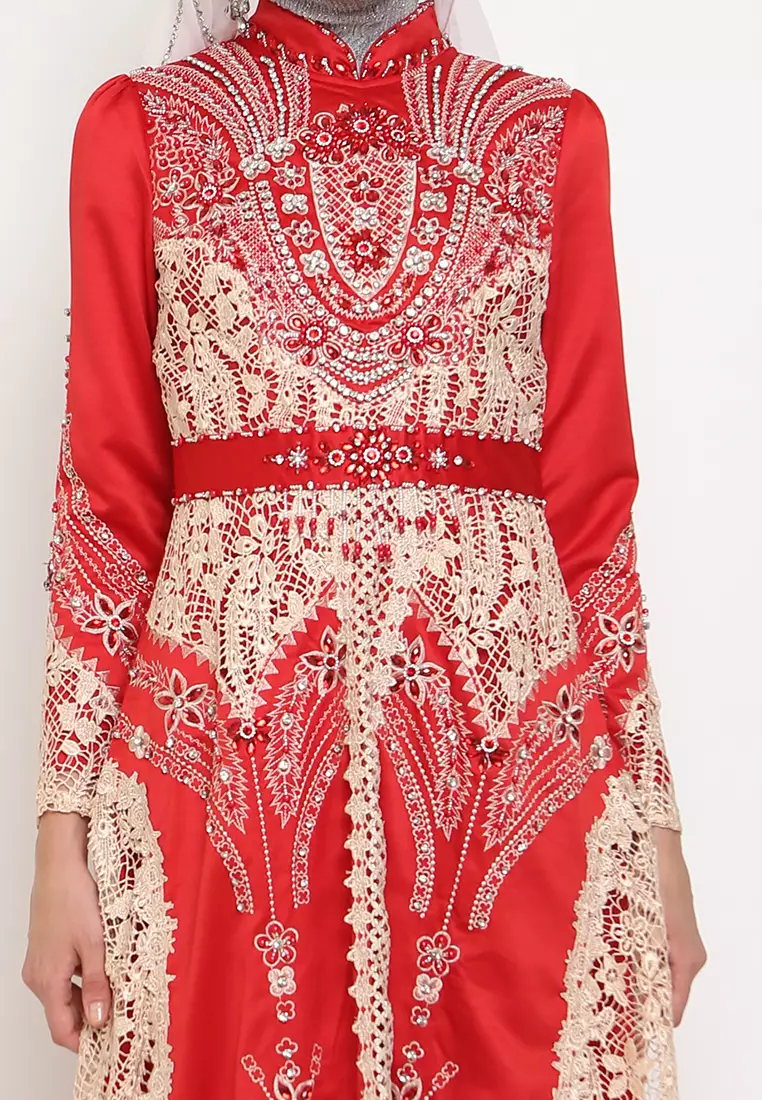 Bibiq Gamis Brokat Satin