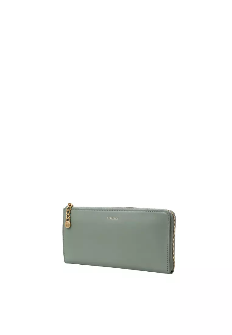 L-Zip Long Wallet - Mint Green