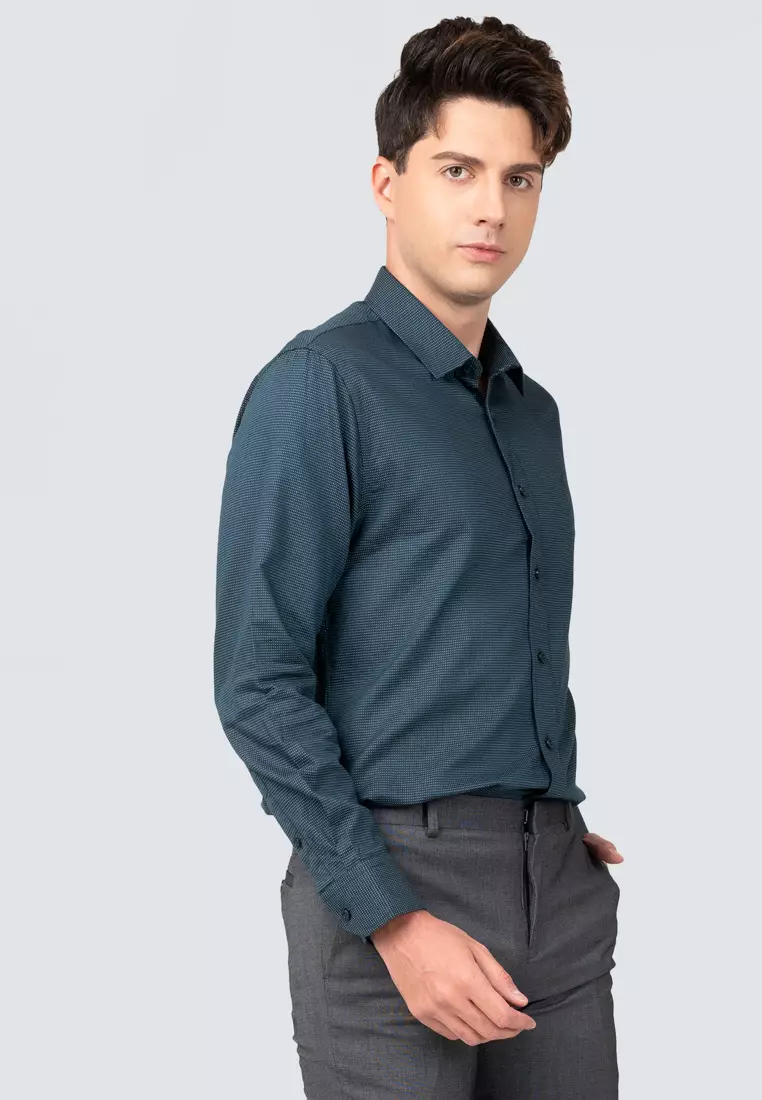 Polo Haus - Men’s 100% Cotton Signature Fit Long Sleeve MBLSN028