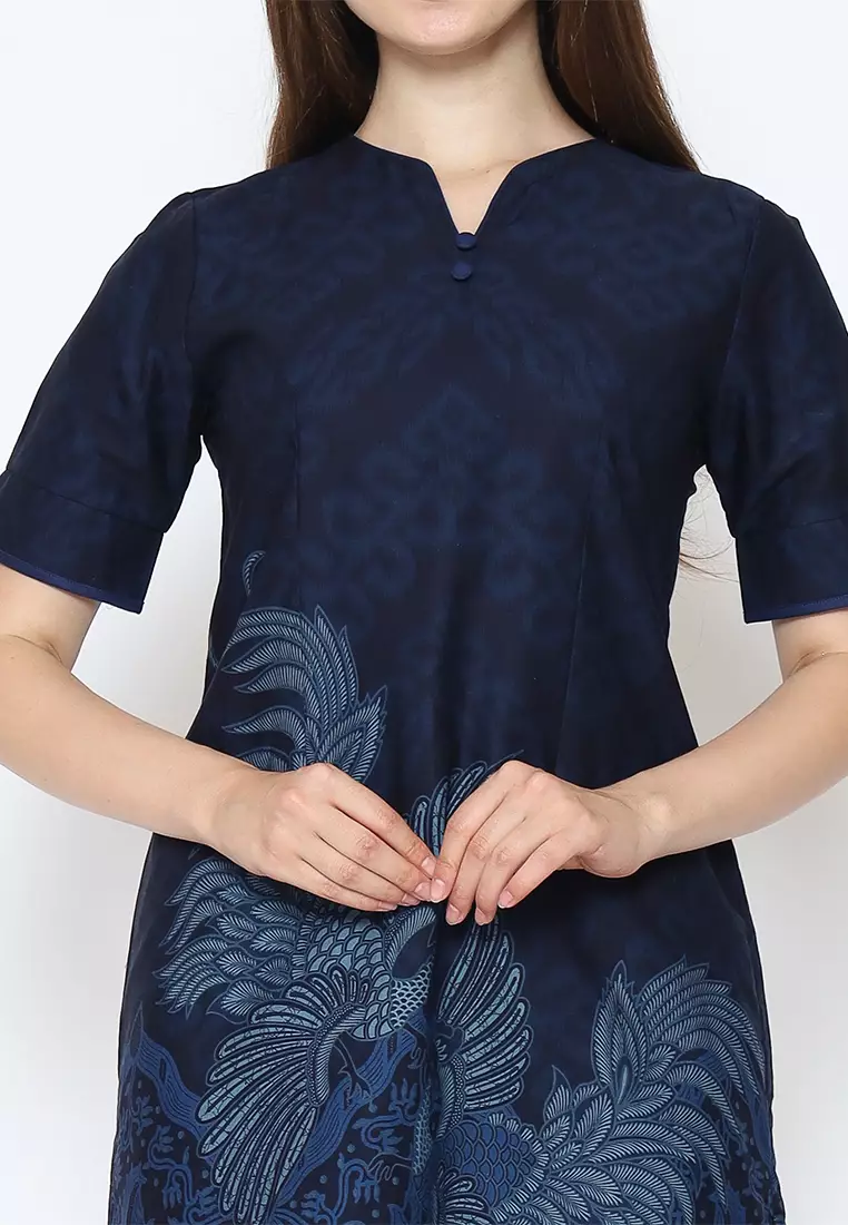 Hadinata Batik Wanita Superfine Dress Furing Salma Sidharta