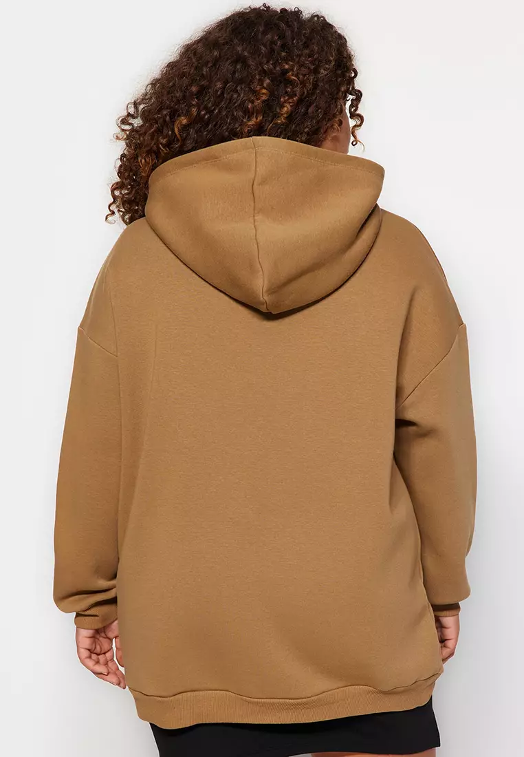 Plus Size Printed Hoodie