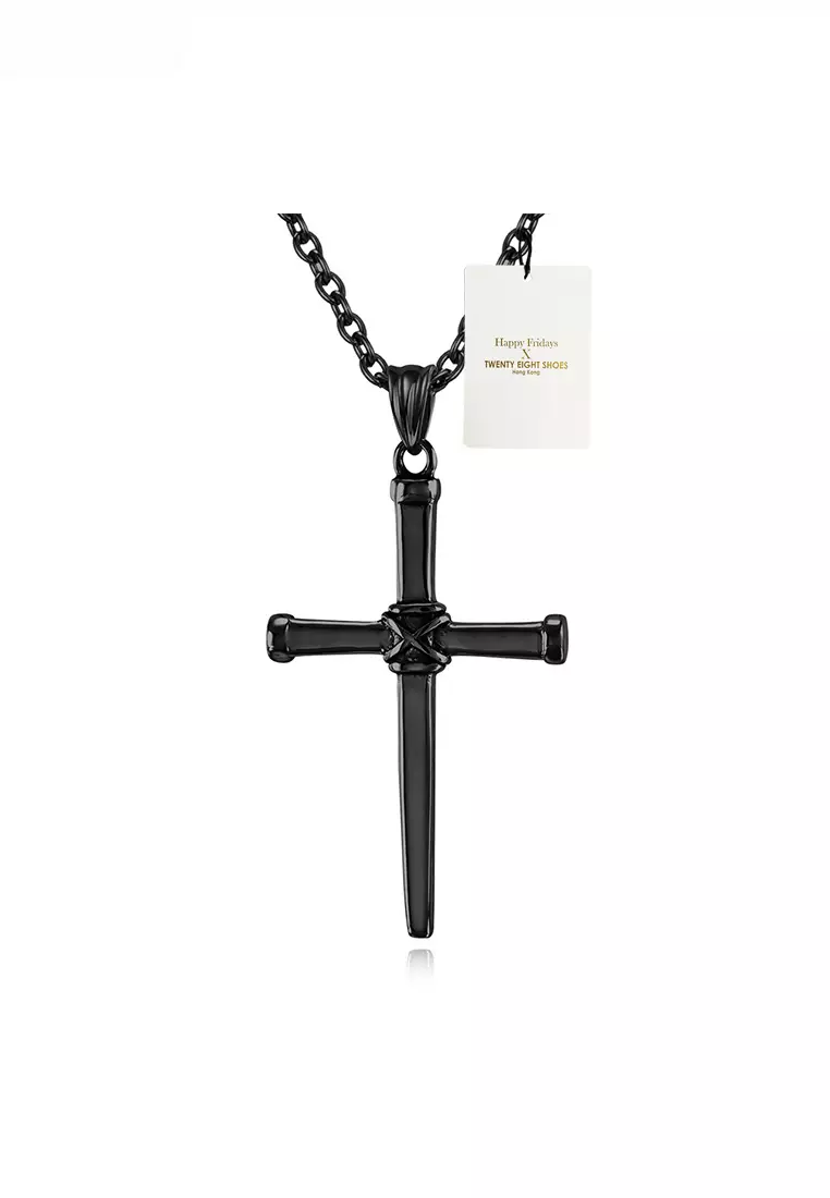 Buy HAPPY FRIDAYS Titanium Steel Nail Cross Pendant Necklace JW QF