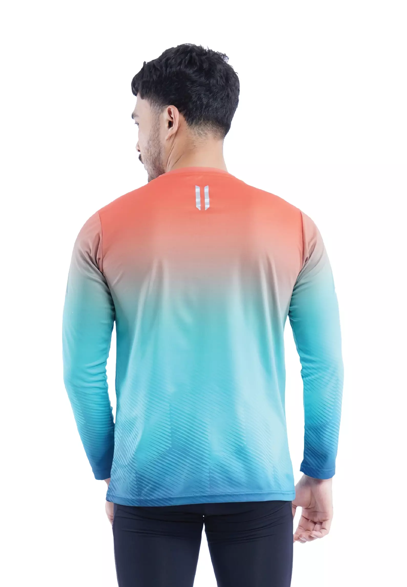 Tiento Jersey Running Anti UV Baju Olahraga Lari Pria Lengan Panjang Kaos Dryfit Long Sleeve Men Xceleration