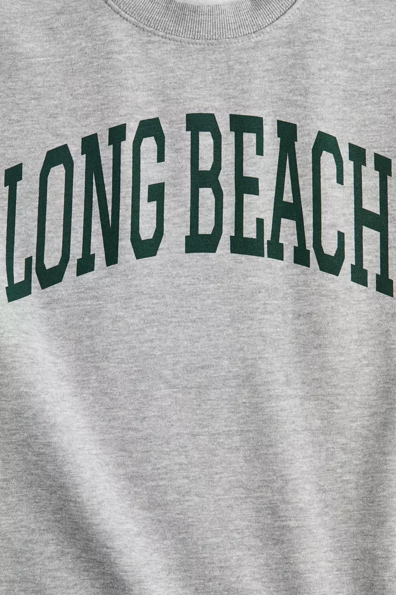 Print-motif sweatshirt