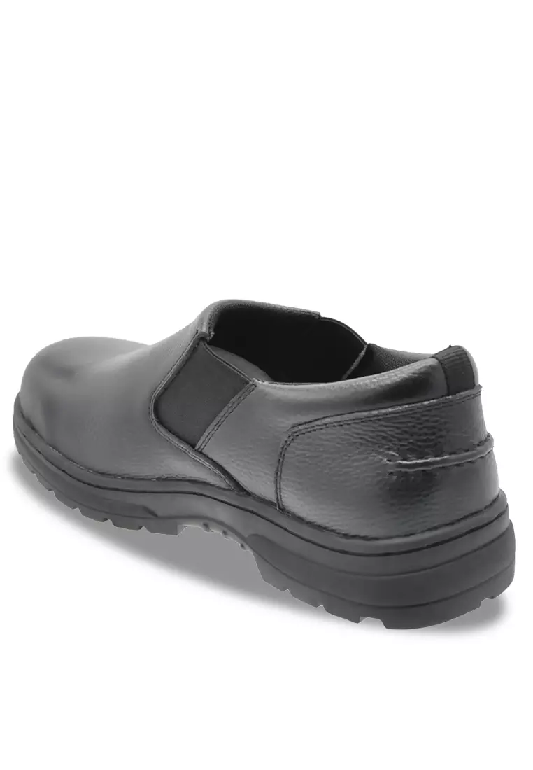 All black non slip sale shoes