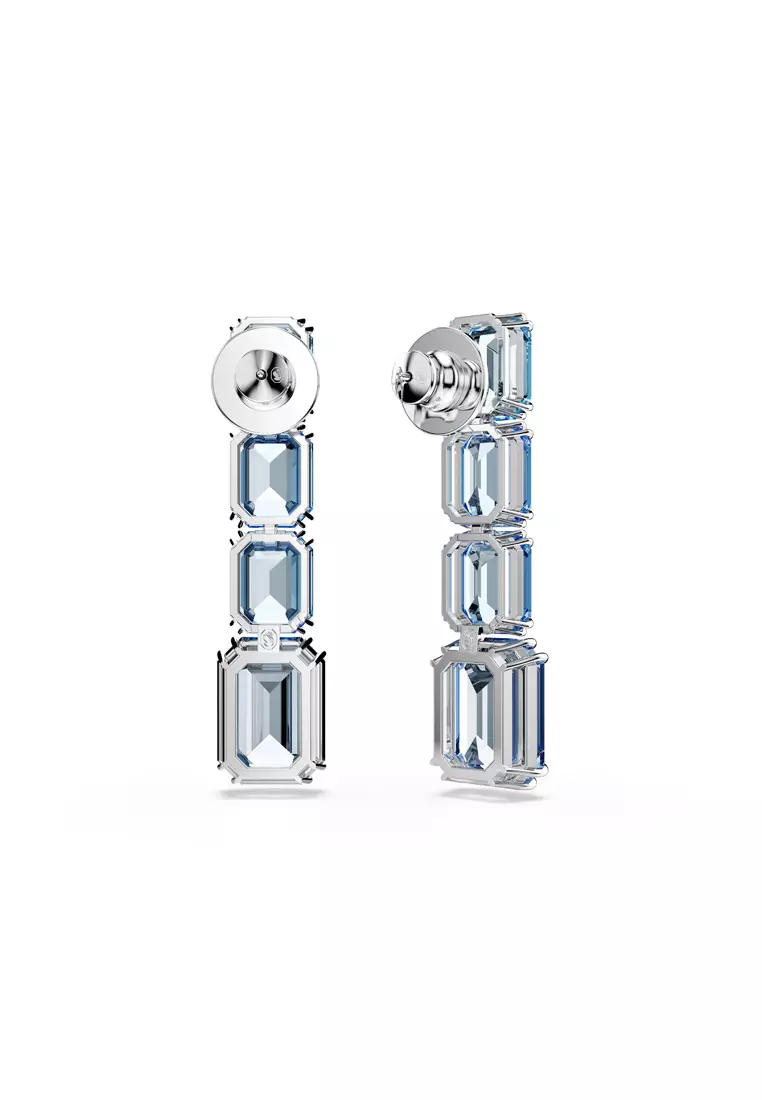 Buy Swarovski Millenia drop earrings, Octagon cut, Color gradient