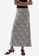 COS green and multi Crepe Slip Skirt 7F757AAADE3518GS_1