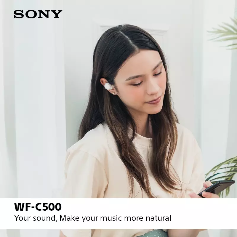 Sony WFC500 Truly In-Ear Wireless Headphones - Orange
