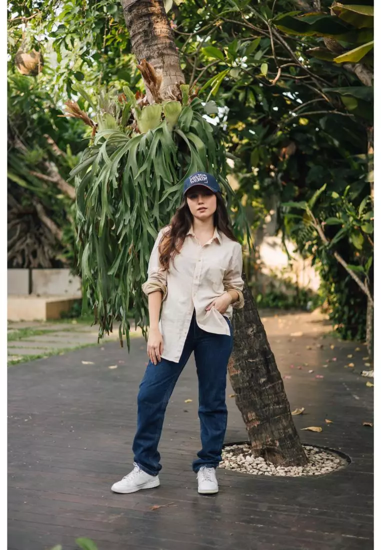 POLICE Celana Jeans Panjang V Pocket Dark Pria