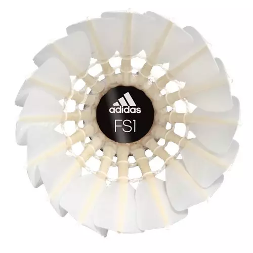 Shuttlecock Kok Badminton Adidas Flieger FS1 Speed 77 Putih isi 12