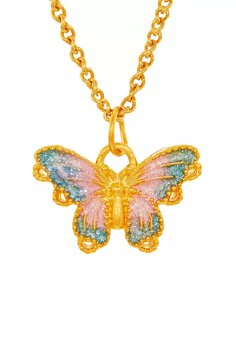 HABIB 999/24K Yellow Gold Pendant (Butterfly) 9GP00830225