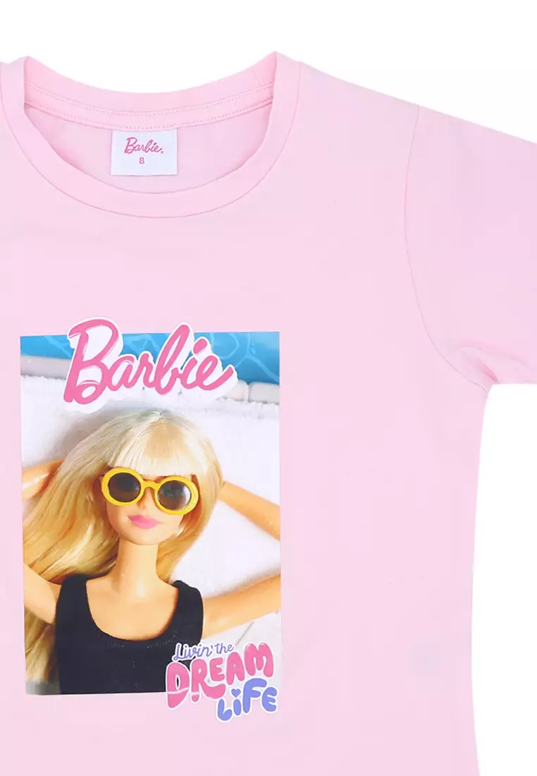 Girls Licensed Graphic Ringer T-Shirt "Livin' the Dream Life"