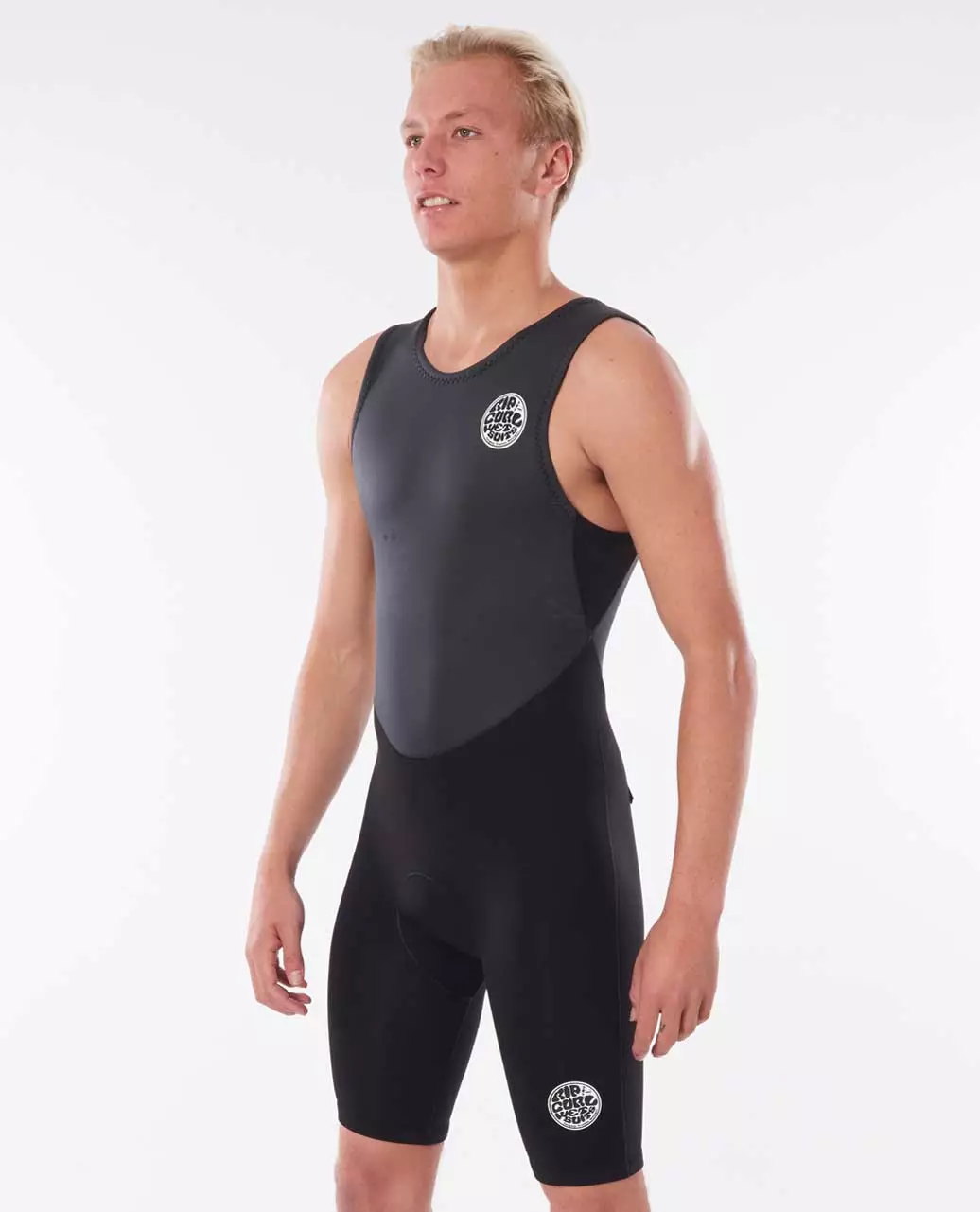 Rip Curl Men Dawn Patrol Short John Wetsuit - Black