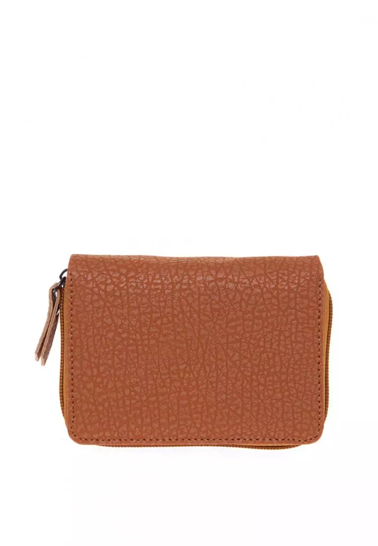 Beril Dompet Wanita Design Simple Card Wallet Premium Quality - Mocca