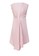 ZALORA WORK pink Front Cascading Drape Dress 9878DAACF4DD6EGS_5