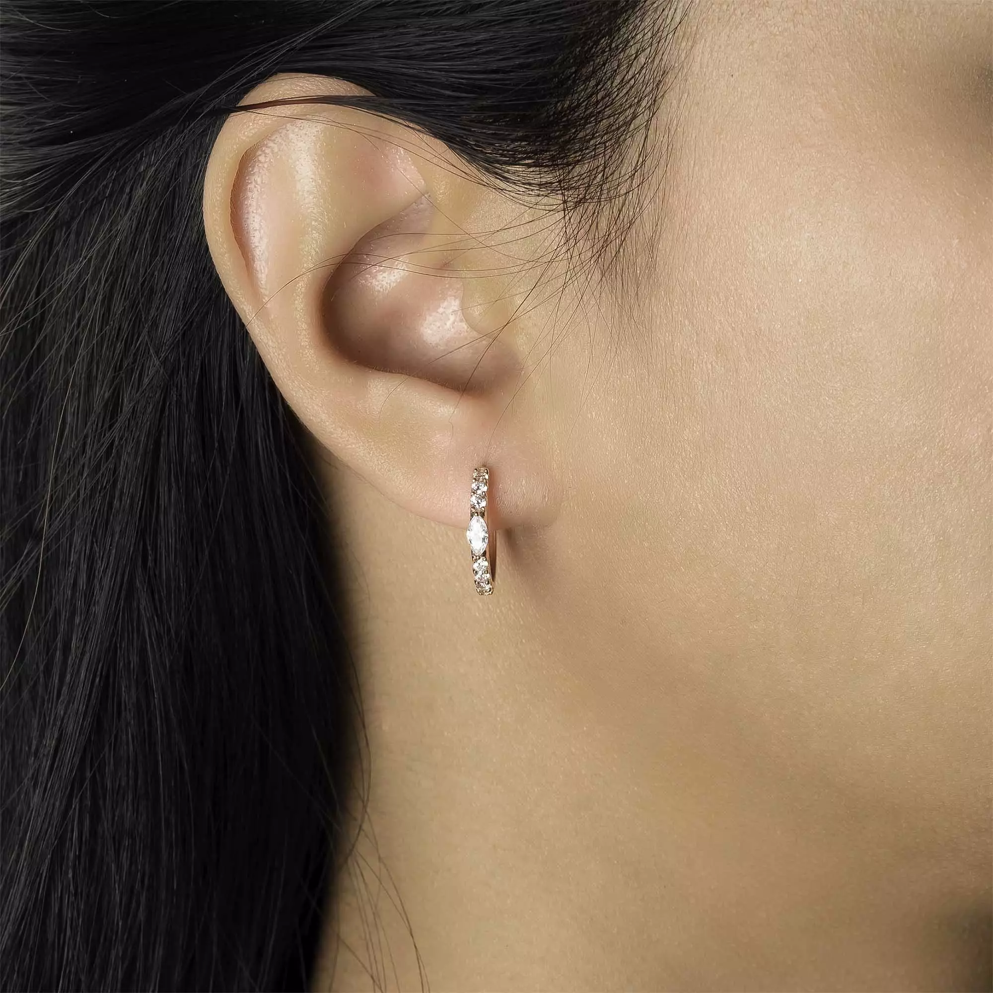 Anting Emas 7k - Bliss Gold Hoops Earring - Juene x Cassandra Lee Enchanted Collection - Juene Jewelry