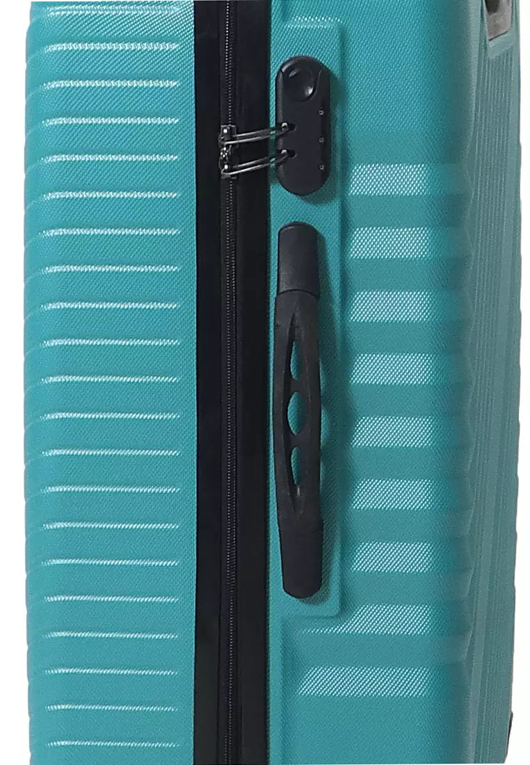 Austin Koper Hardcase Unisex Size 24 Inch Suitcase Combination Lock Large Compartment Tas Travel Material ABS+PVC Coated ORIGINAL - Greentosca