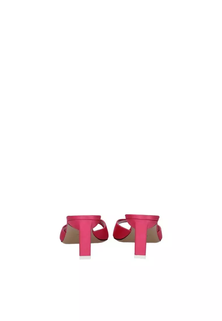 THE ATTICO Mid Heel Open Toe Fabric Sandals 2025 | Buy THE