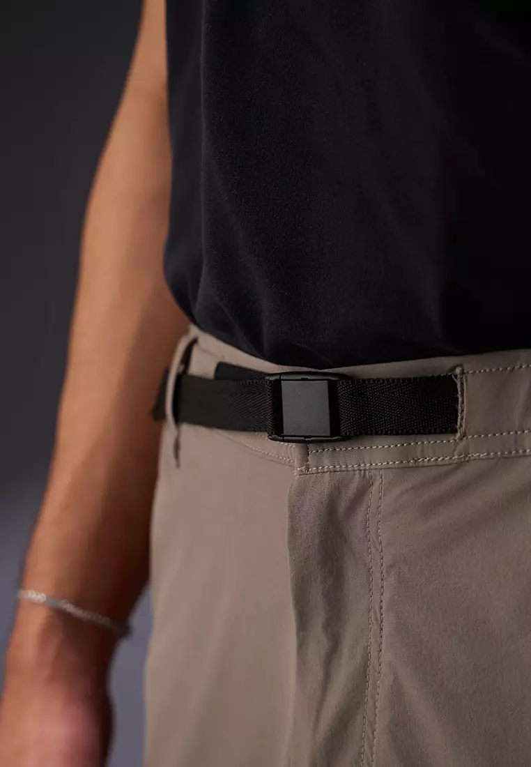 OxconShort Pants Cargo 4 WayStretch Nylon Cotton Smoke Grey