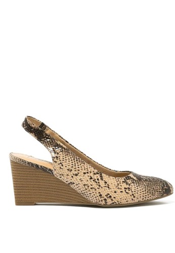 Jual Marks Spencer Wedge Heel Slingback Shoes Original Zalora Indonesia