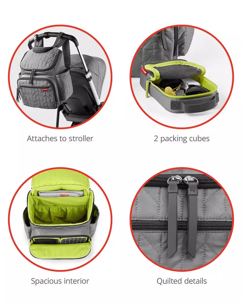 Skip Hop Kids Forma Backpack Grey - Tas Popok Balita