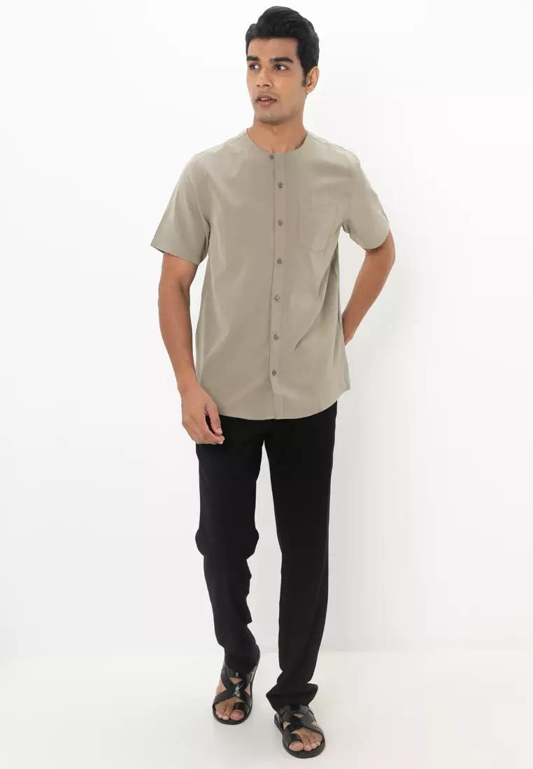 Mandarin Collar Modern Shirt