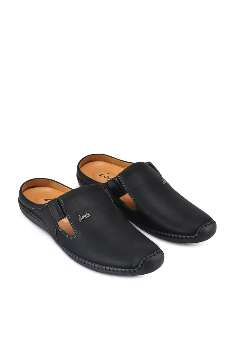 Cutout Backless Loafers