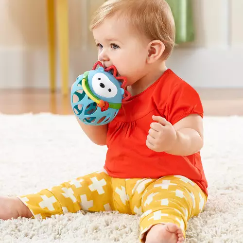 SKIP HOP E AND M ROLL AROUND RATLE HEDGEHOG