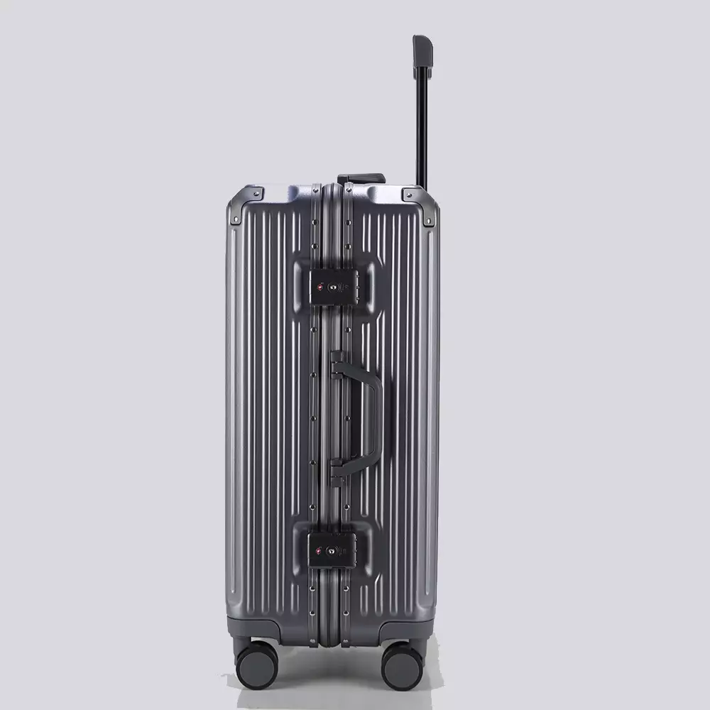 Navy Club Koper 26 Inch Frame Aluminium Skyline Koper Bagasi Hardcase PC TSA Lock 4 Roda Putar