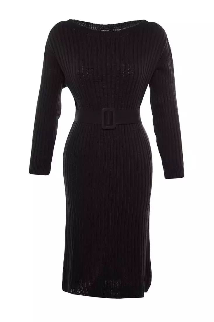 Belted Knit Dress