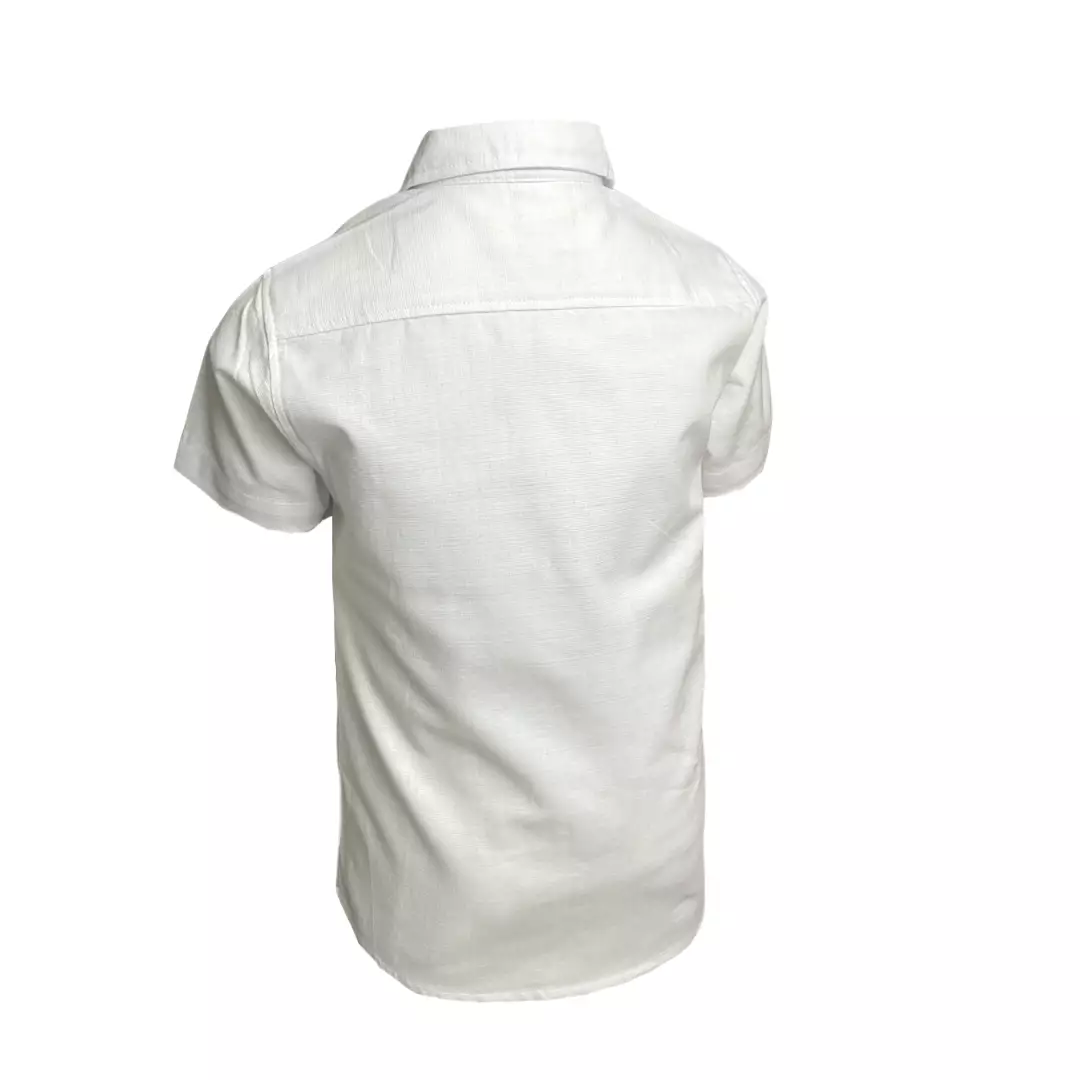 Pingu Kemeja Anak Laki Laki Polos Pendek Putih 92203529