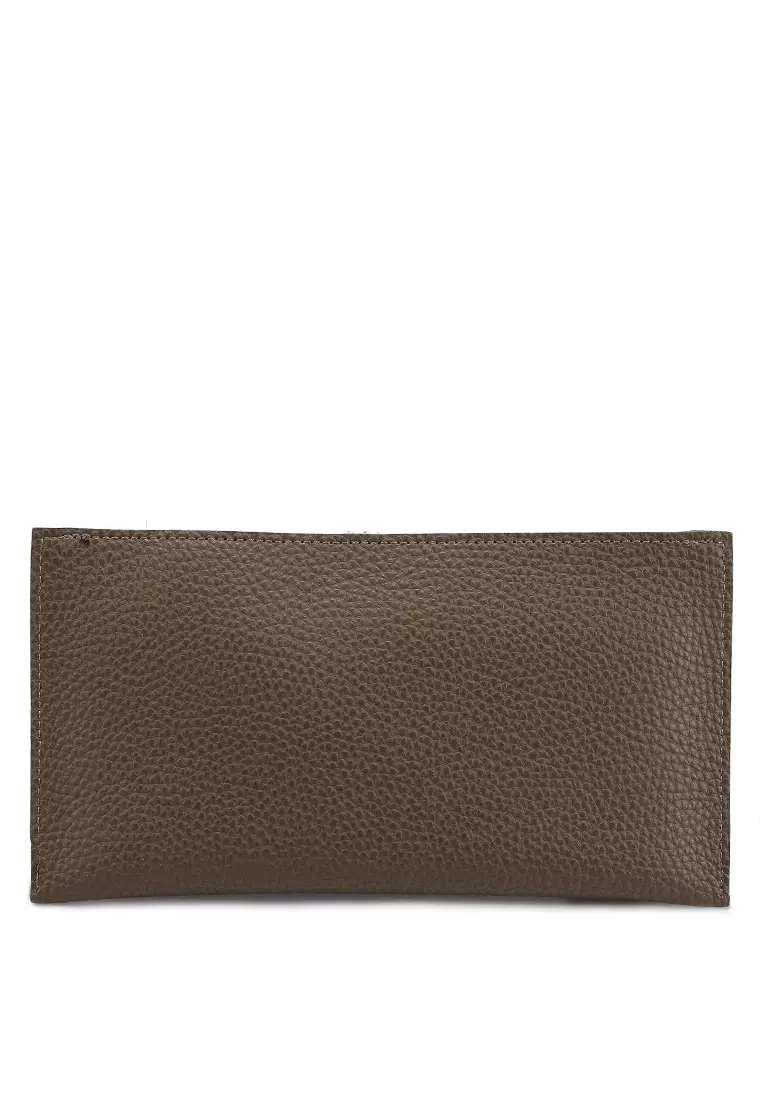 Pebbled Pouch With Card Holder