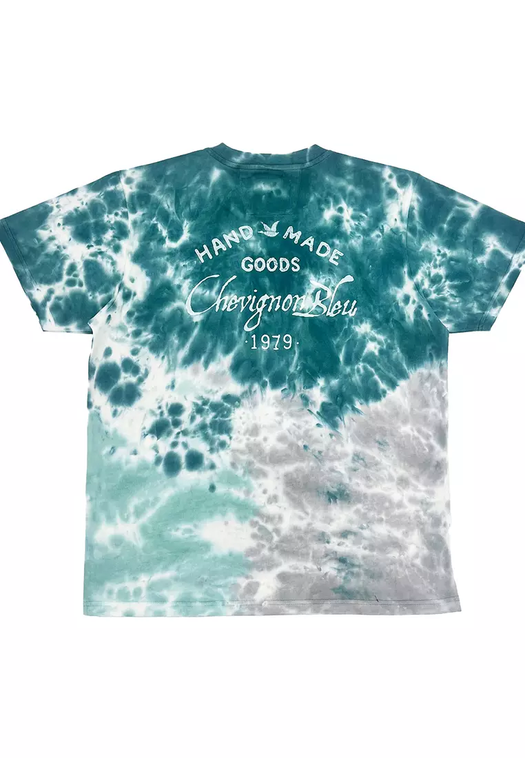 Men's V57 Logo Embroidery Tie Dye Tee