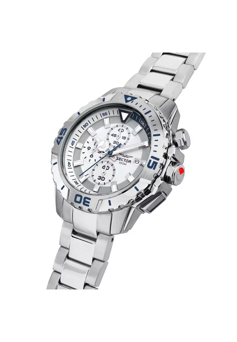 【2 Years Warranty】Sector Legend White 43mm Men's Quartz Watch R3273735007