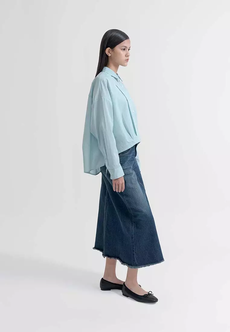 Earth Music & Ecology - Honami Tuck Drawstring Shirt