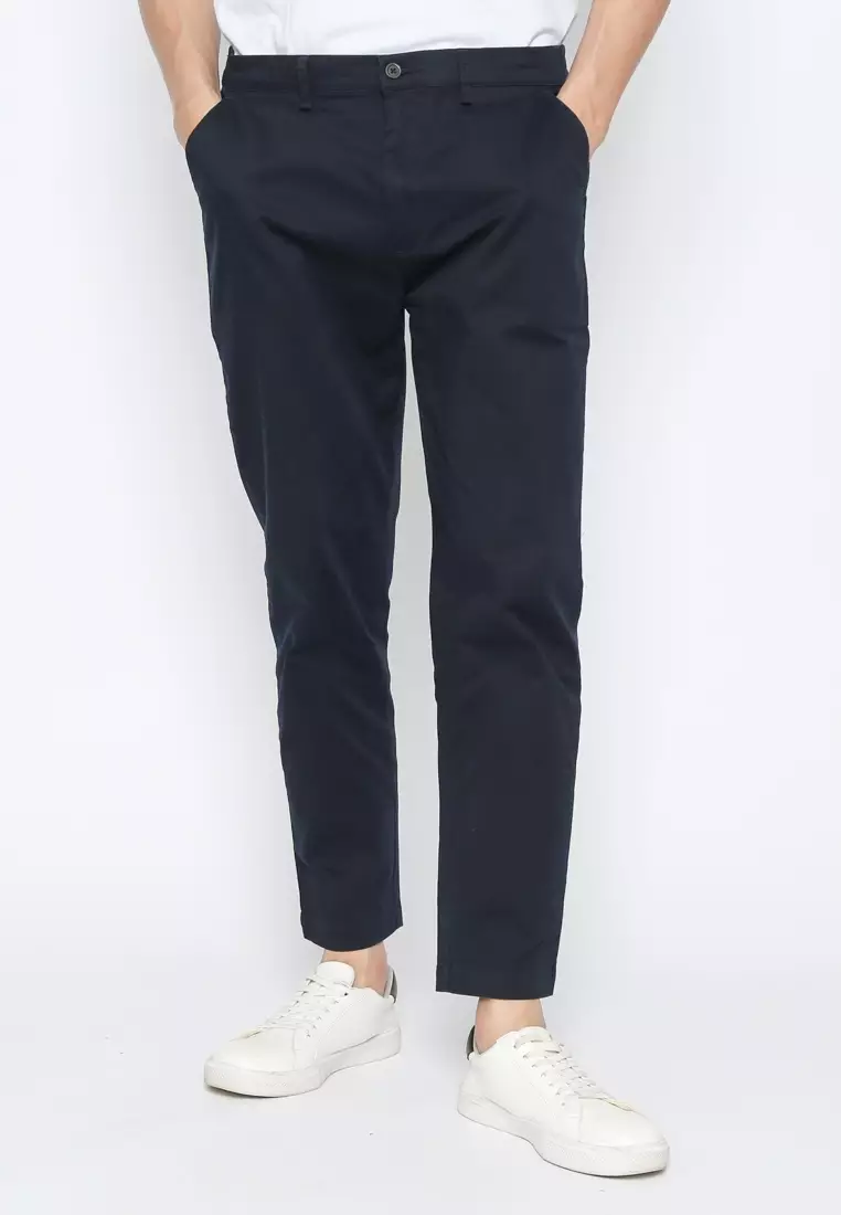 Jual Kent & Crew NAVY MEN'S REGULAR FIT TWILL PANTS Original 2025 ...