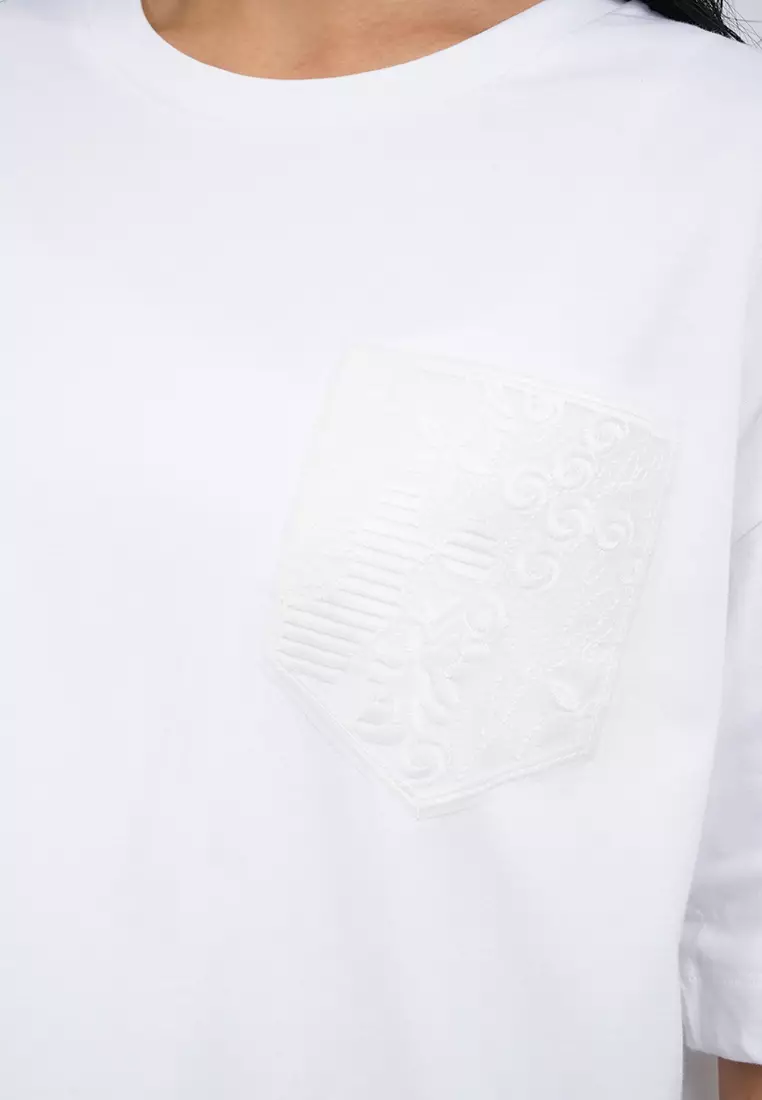 Oversized Short Sleeve T-Shirt OFF WHITE