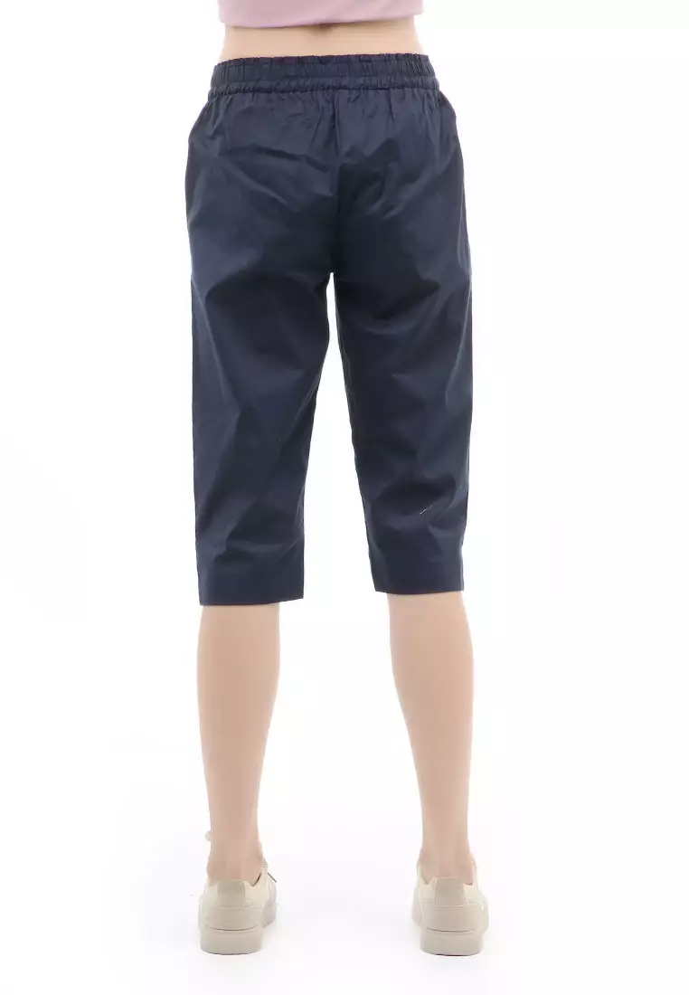 Madoc Short Pants Celana Pendek Kasual Wanita 3/4 Street Material Cotton ORGINAL - Navy