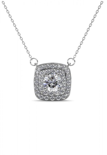 Her Jewellery white and silver Simone Pendant - Made with premium grade crystals from Austria HE210AC04OTFSG_1