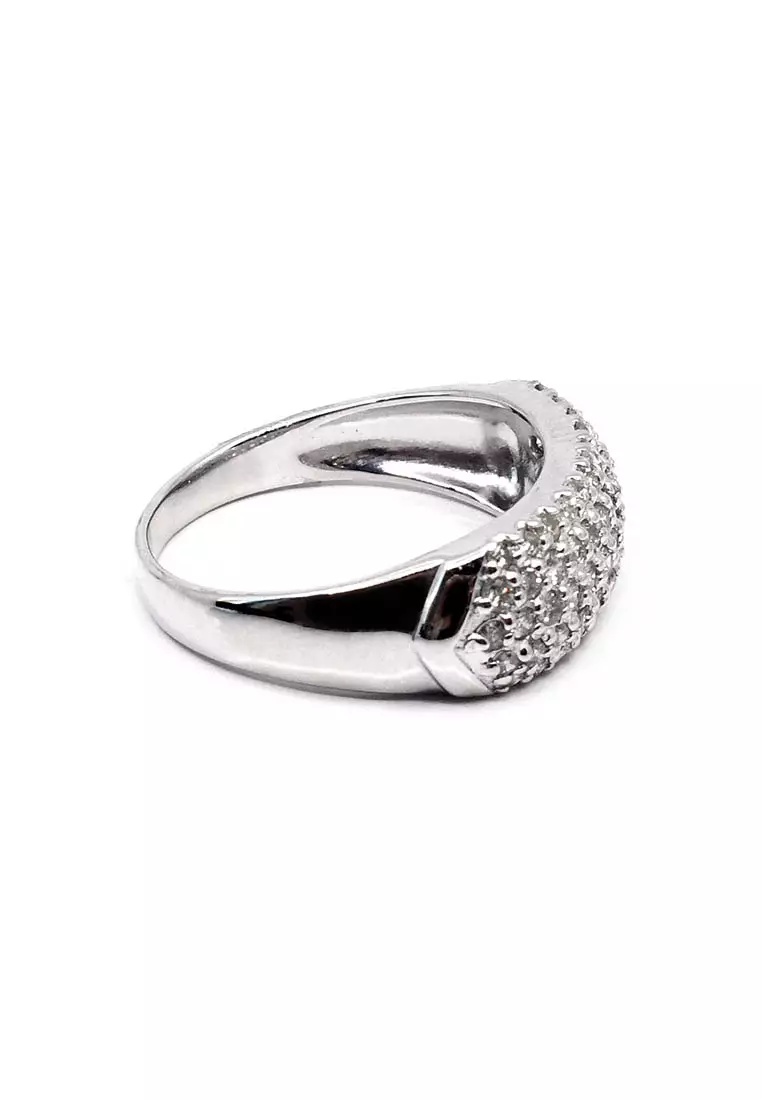 PT Platinum Made White Lady Ring with Diamonds