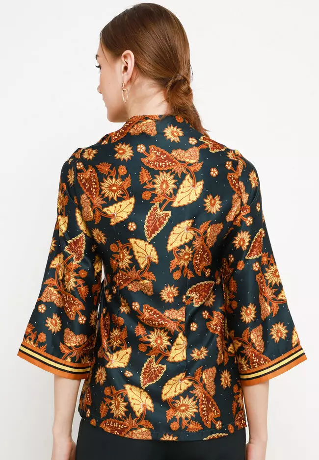 Blouse Batik Daun Keladi