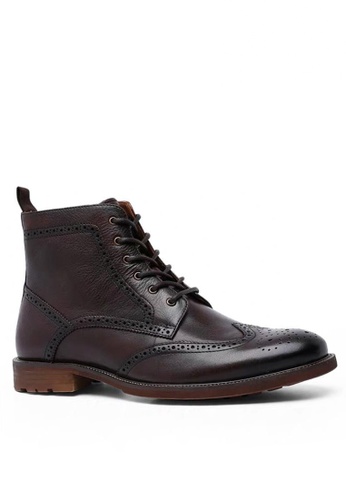 Twenty Eight Shoes Rye Leather Brogue Boot 816301 92BFESH7ACCAC1GS_1