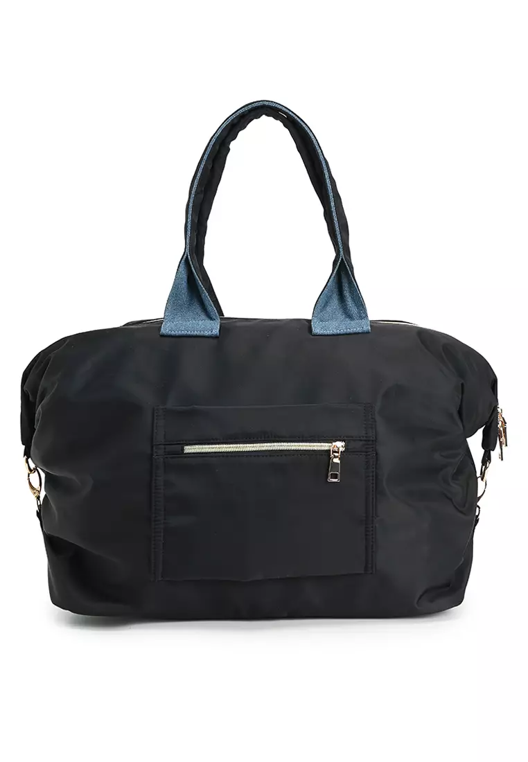 Embroidery Convertible Shoulder Bag