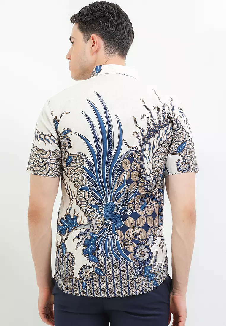 BATIK TALENTA EXCLUSIVE Lengan PANJANG SLIM FIT WHITE BRG 02