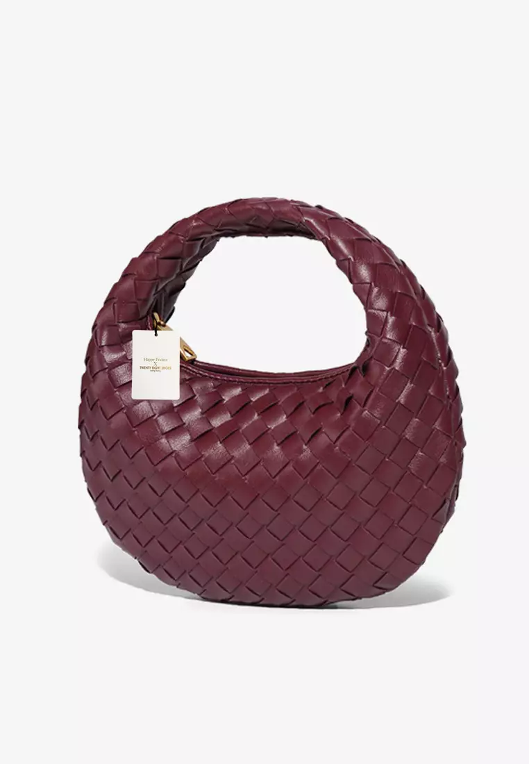 Faux Leather Woven Hobo Bag CX-B1904