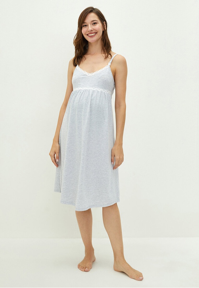 Buy LC WAIKIKI Rope Strap VNeck Polka Dot Lace Detailed Maternity